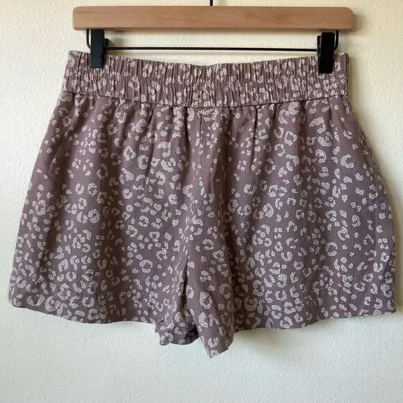 Target A New Day Linen Blend Patterned Shorts Small - Picture 5 of 5